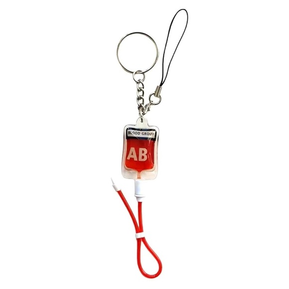 Type AB blood bag keychain - Picture 3 of 3
